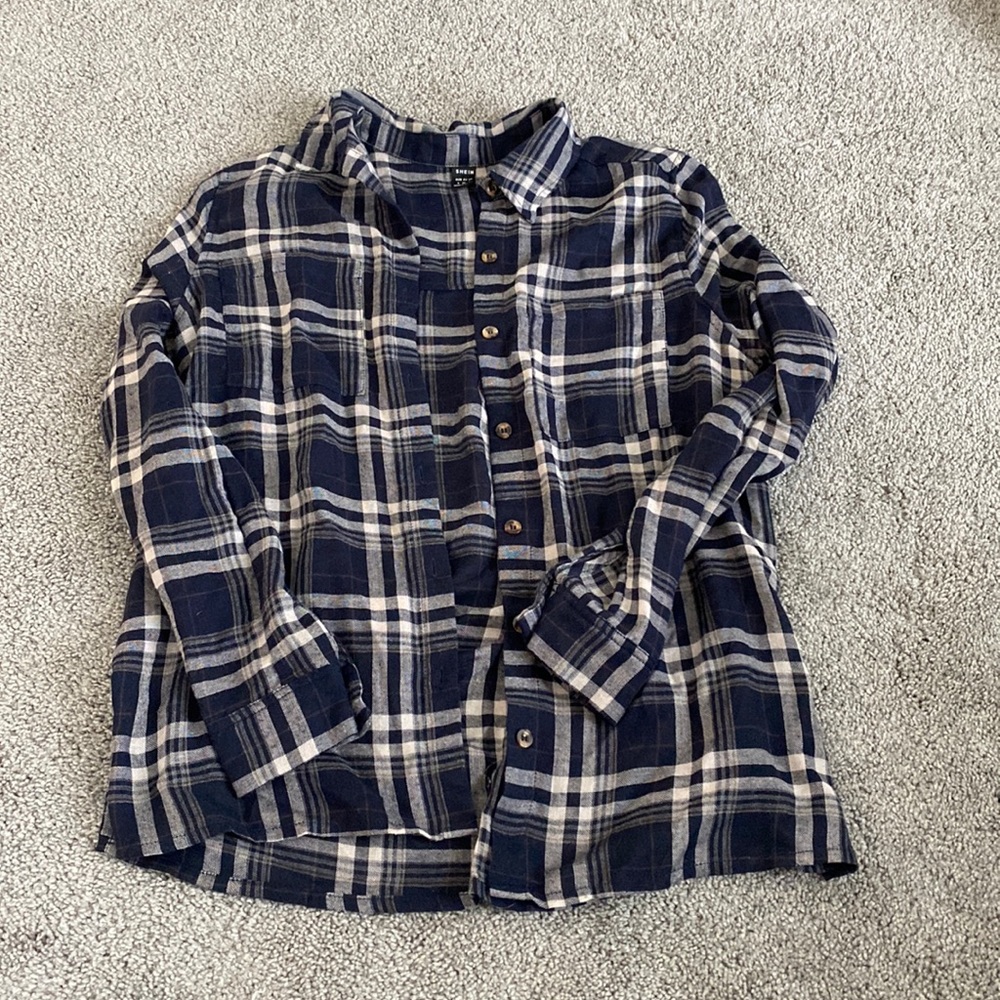 SHEIN S flannel top